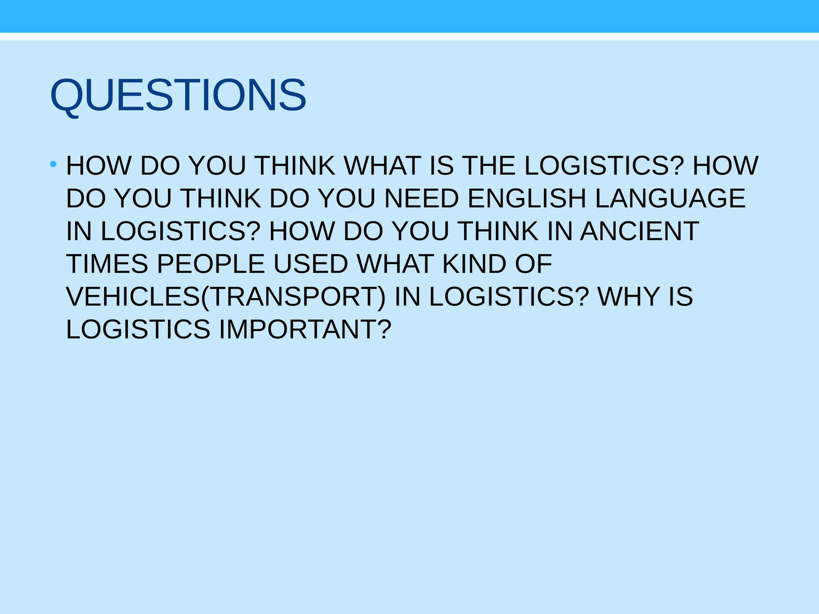 LOGISTICS