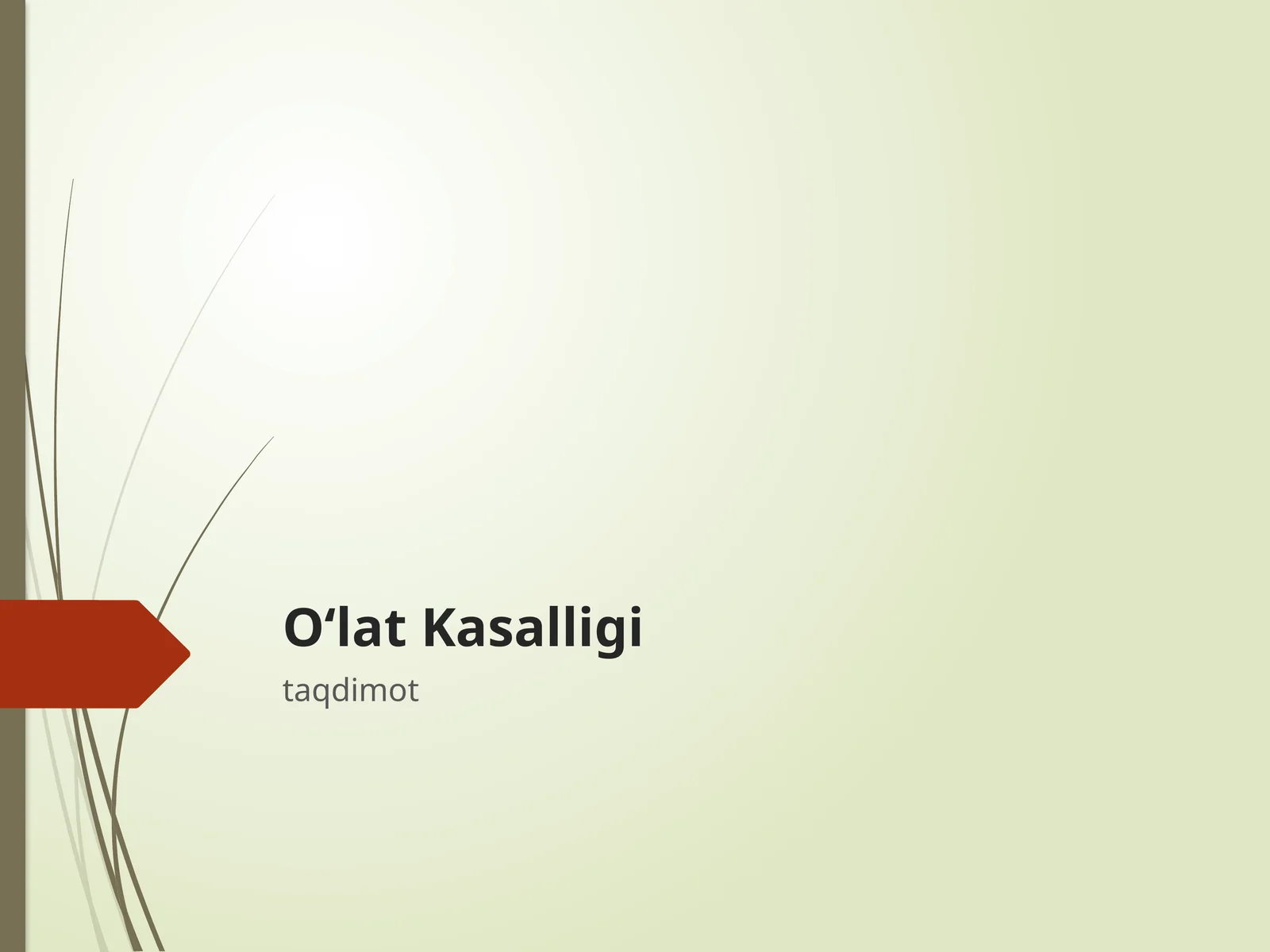 O‘lat Kasalligi