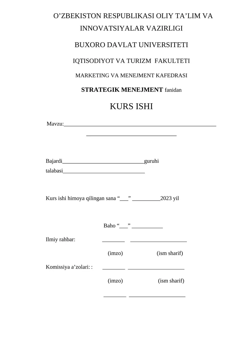 Kurs Ishi