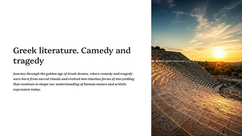 Greek Drama: Comedy and Tragedy