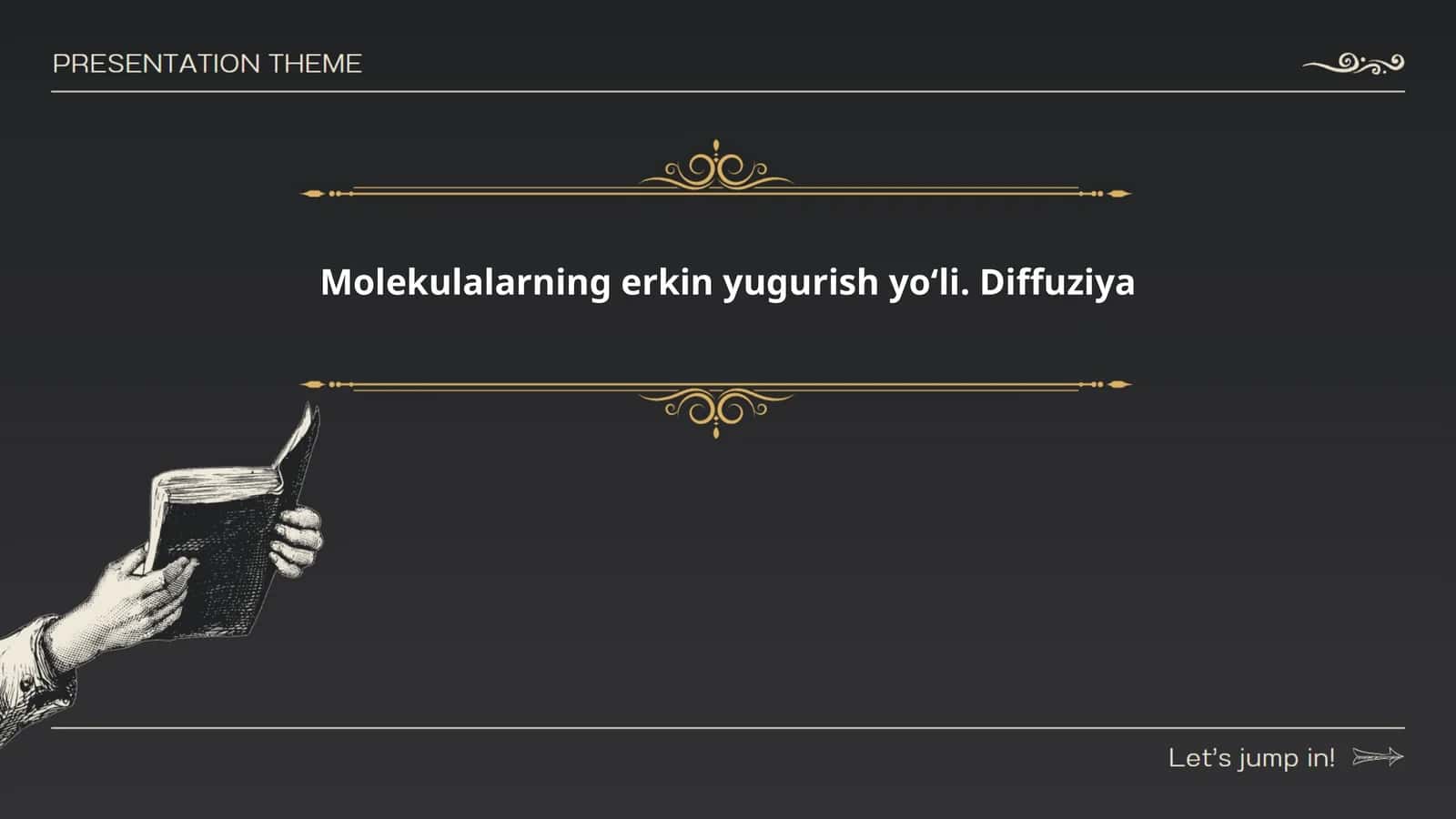 Molekulalarning erkin yugurish yoʻli. Diffuziya