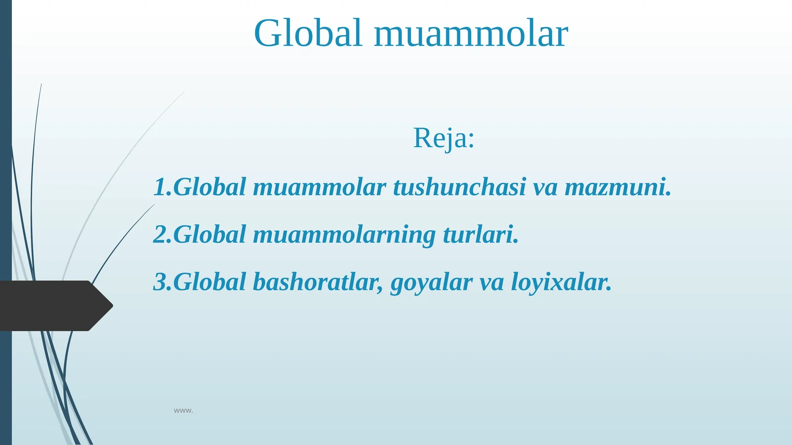 Global muammolar
