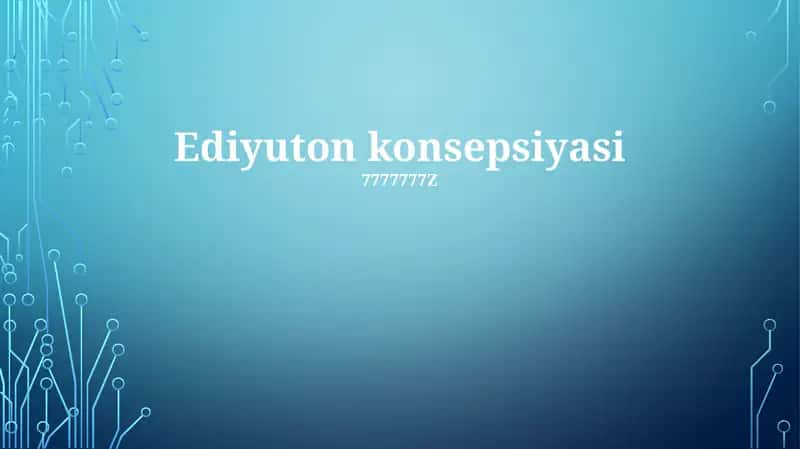 Ediyuton konsepsiyasi