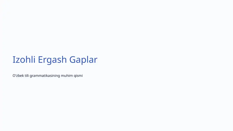Izohli Ergash Gaplar