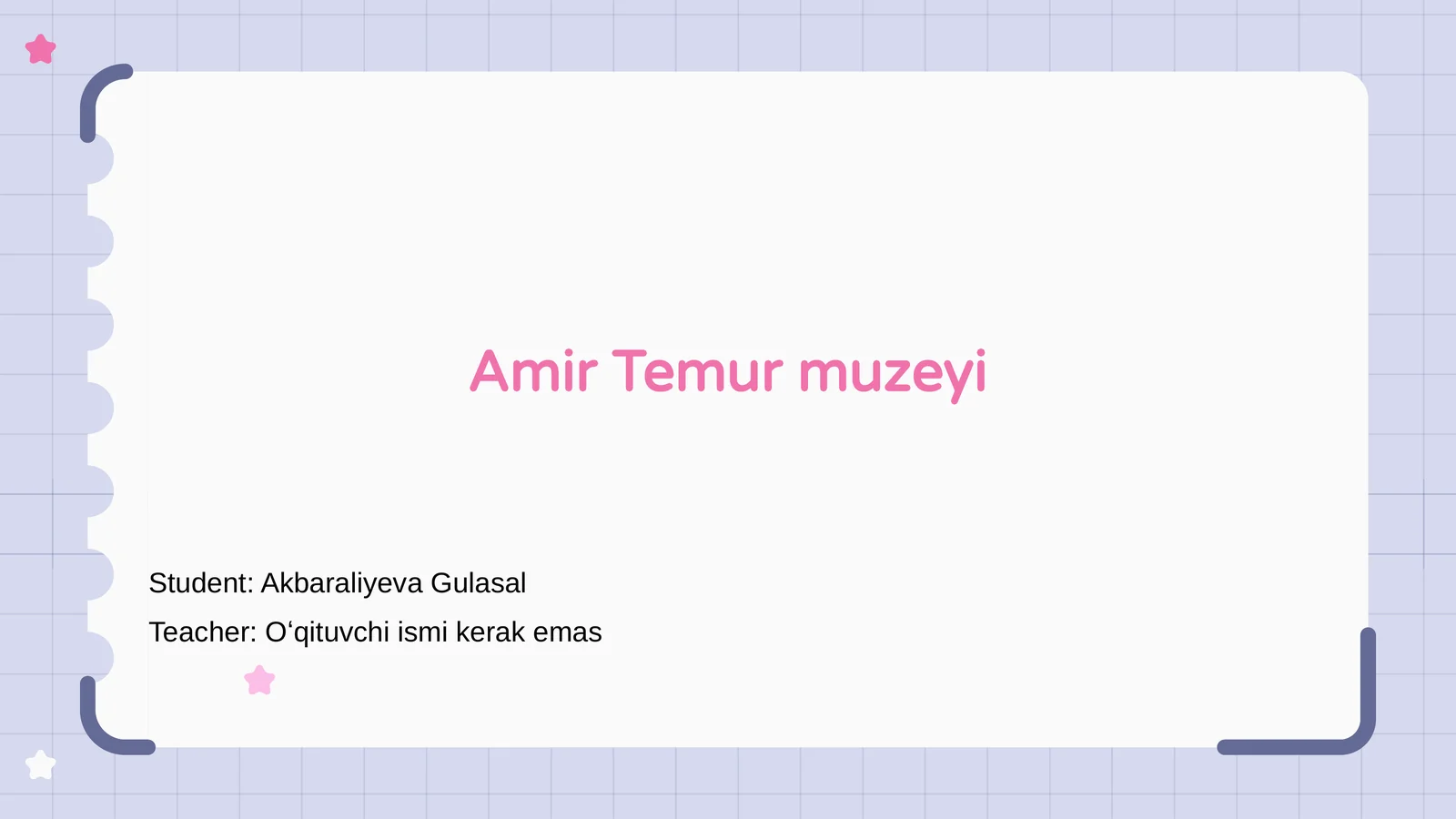 Amir Temur muzeyi
