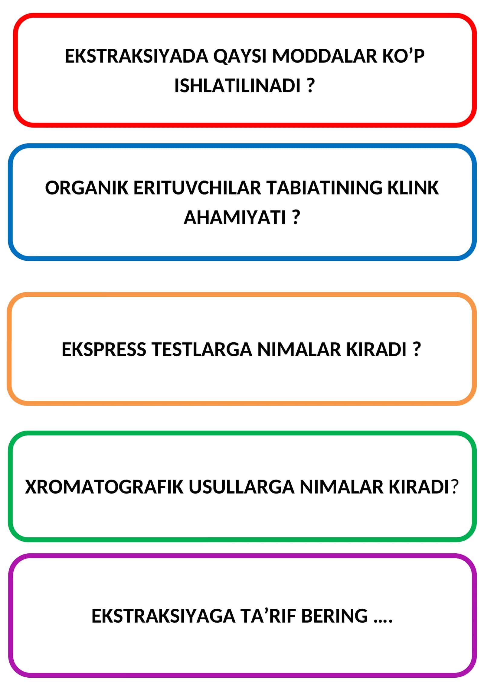 Organik erituvchilar klink ahamiyati