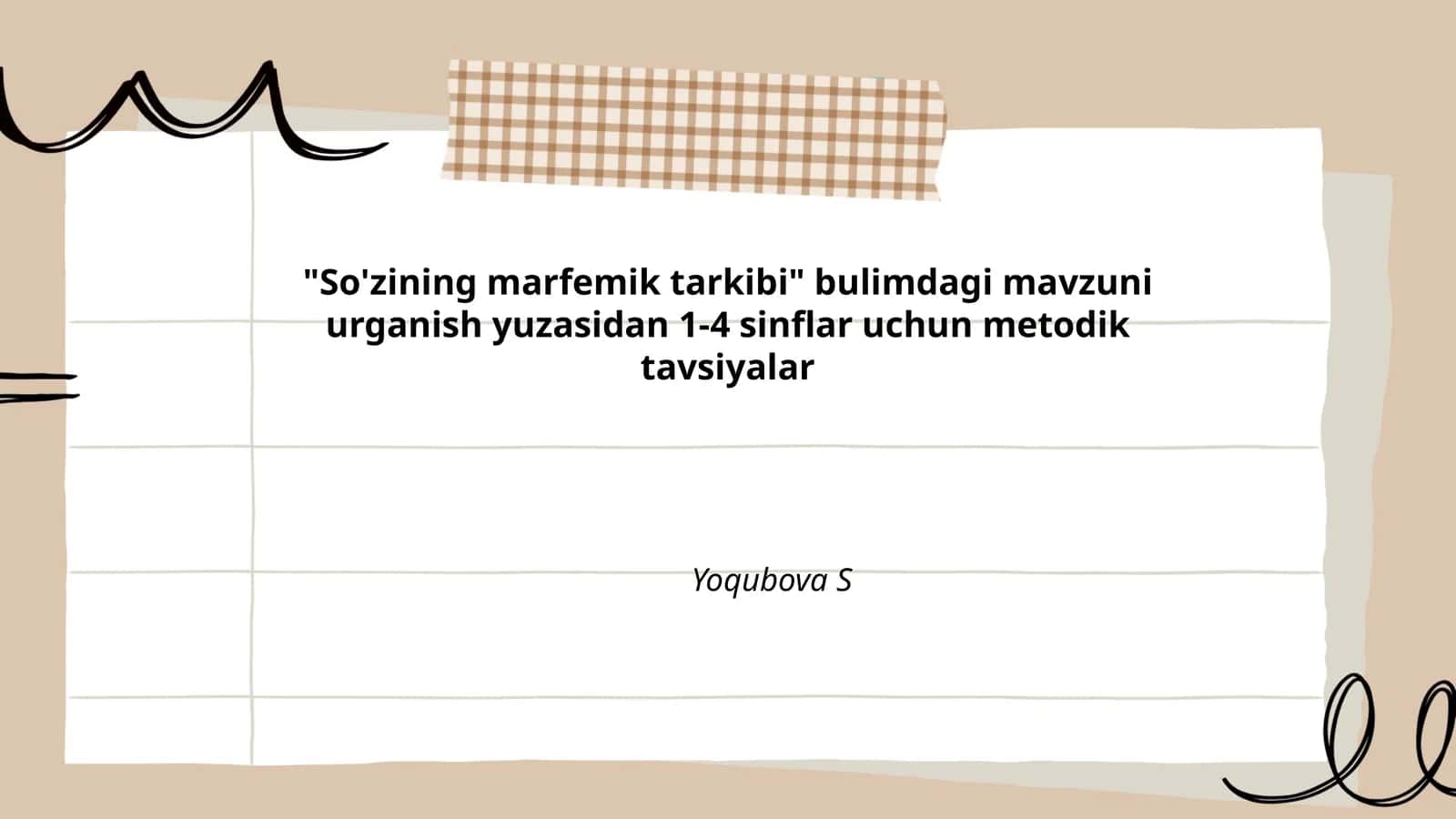 So'zining marfemik tarkibi