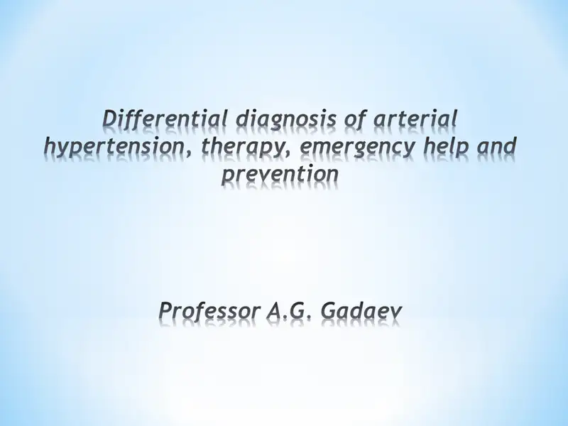 Arterial Hypertension