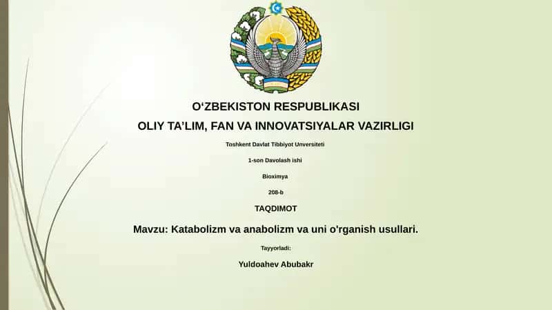 Davolash ishi