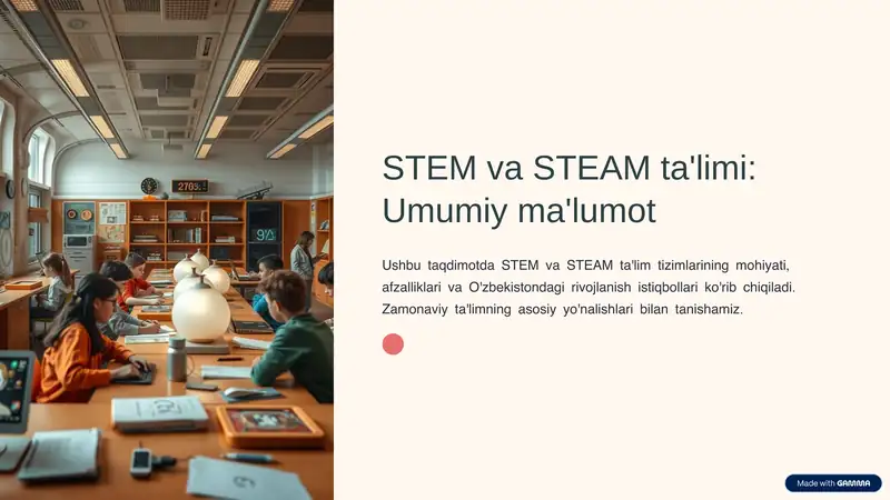 STEM va STEAM ta'limi