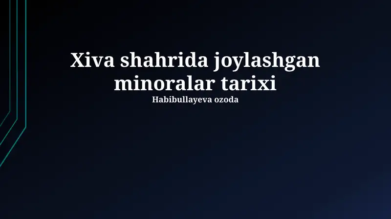 Xoja Ma'mur minorasi