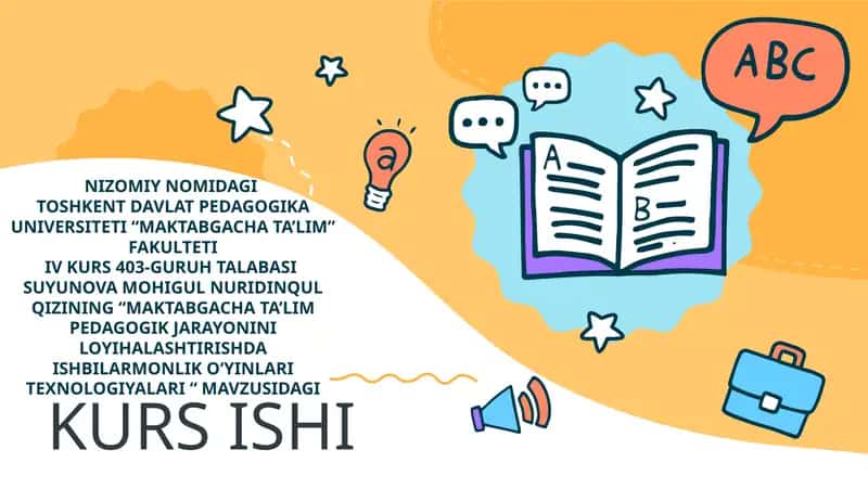 "MAKTABGACHA TA’LIM PEDAGOGIK JARAYONINI LOYIHALASHTIRISHDA ISHBILARMONLIK O‘YINLARI TEXNOLOGIYALARI"