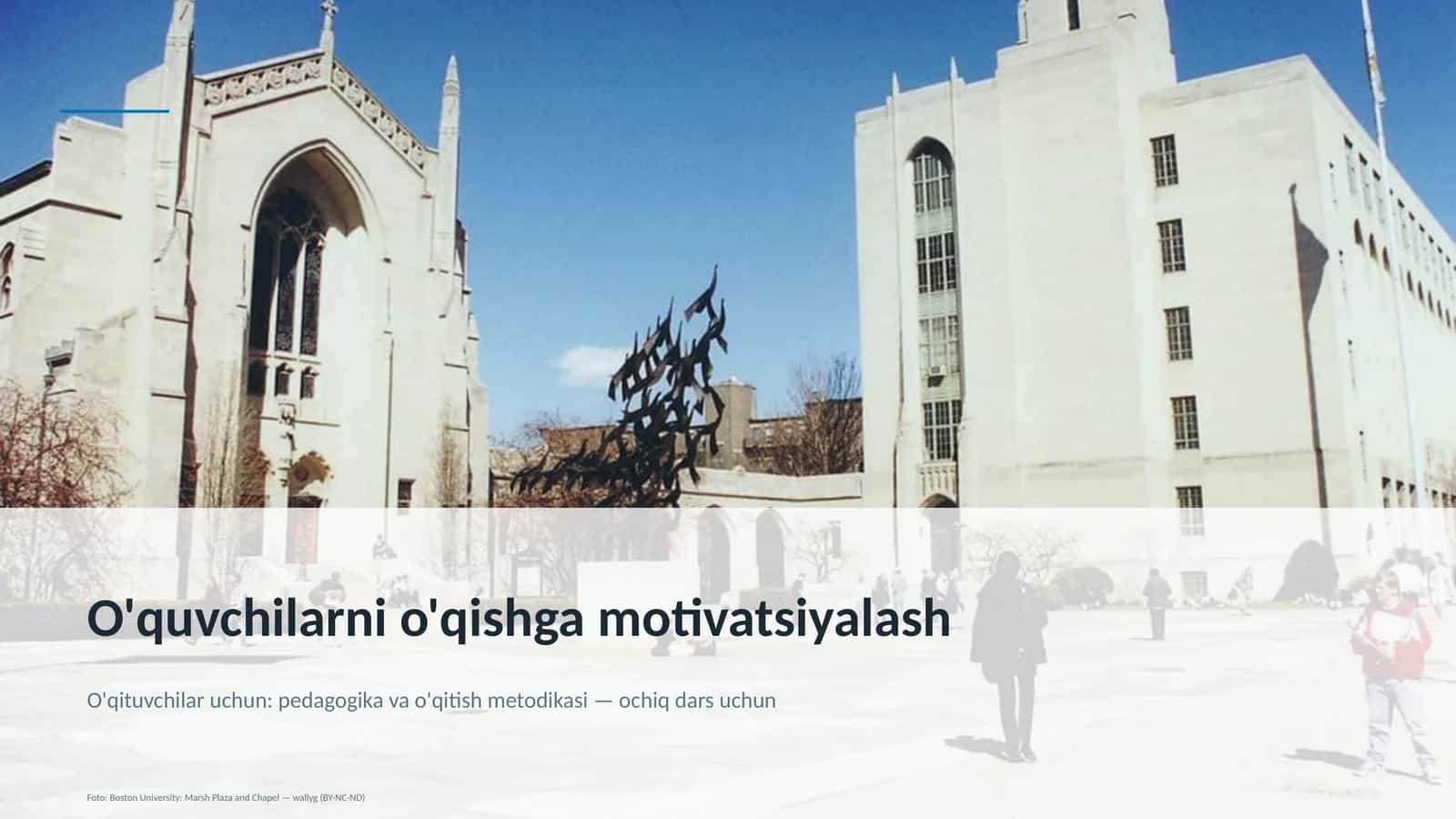 O'quvchilarni o'qishga motivatsiyalash