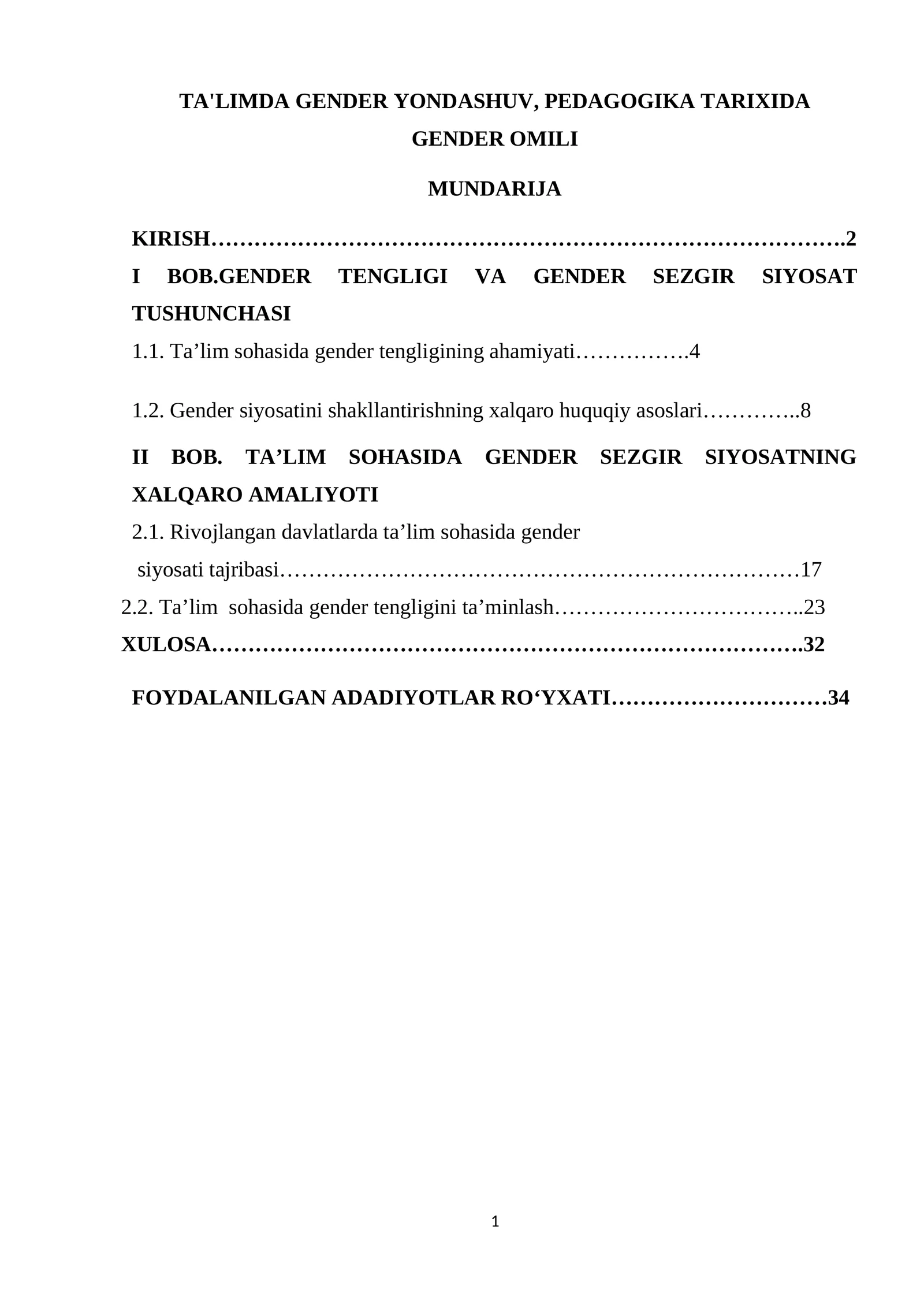 TA'LIMDA GENDER YONDASHUV, PEDAGOGIKA TARIXIDA GENDER OMILI