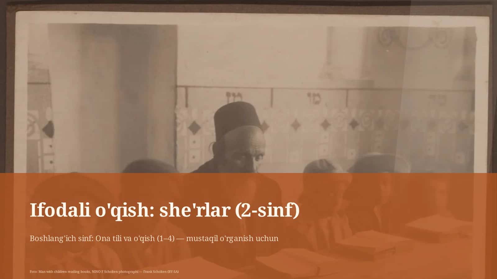 Ifodali o'qish: she'rlar (2-sinf)