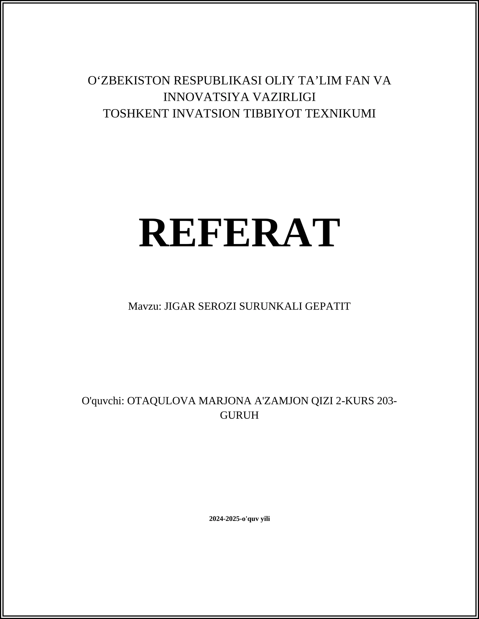 JIGAR SEROZI SURUNKALI GEPATIT