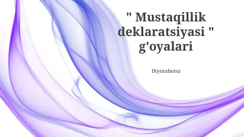 Mustaqillik Deklaratsiyasi