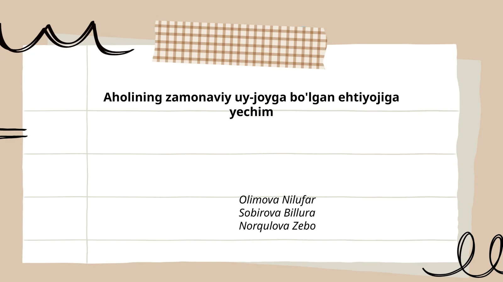 Zamonaviy uy-joy me'morchiligi