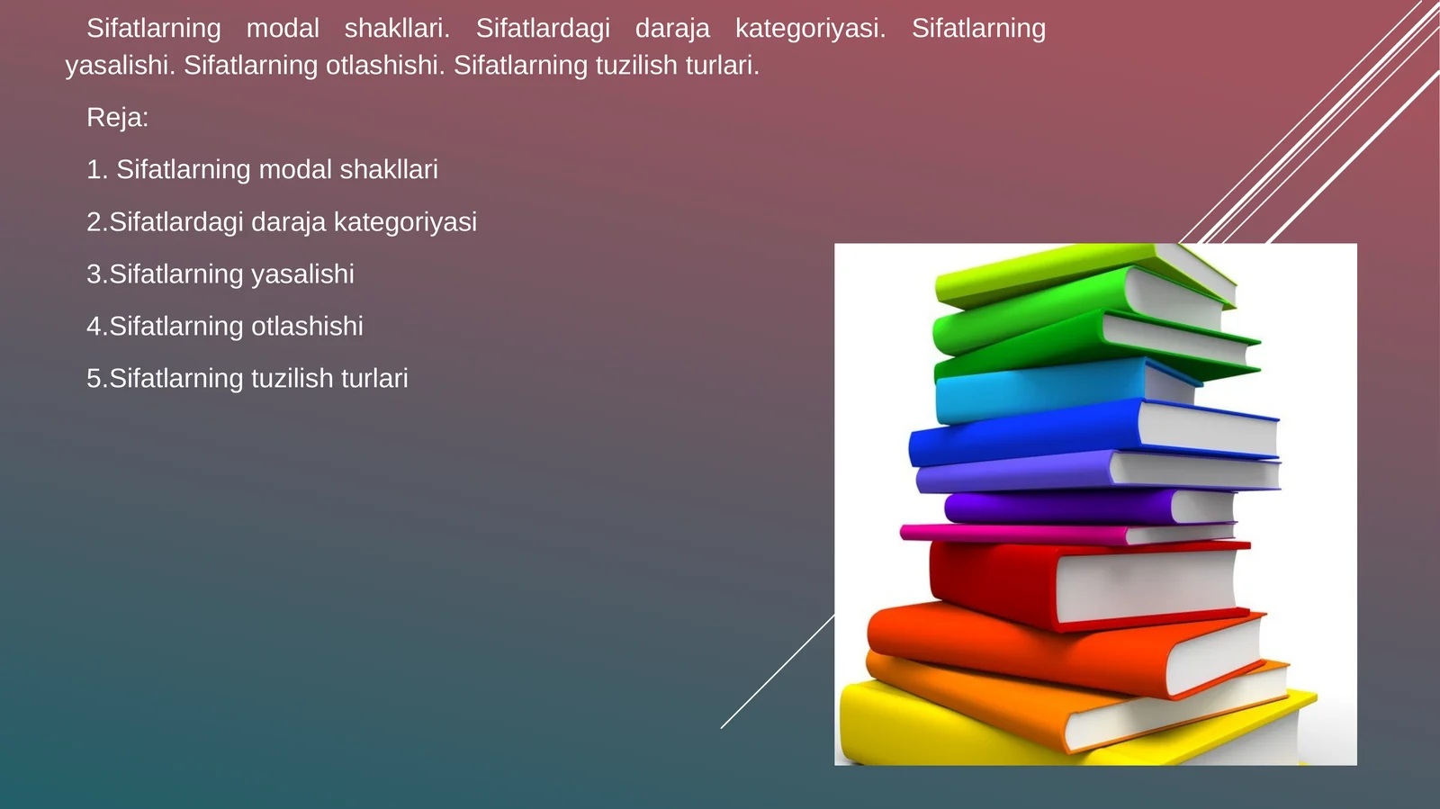 Sifatlarning modal shakllari