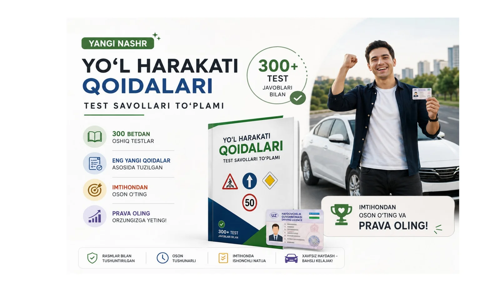 Avtotest savollari javoblari bilan tayyor prava uchun