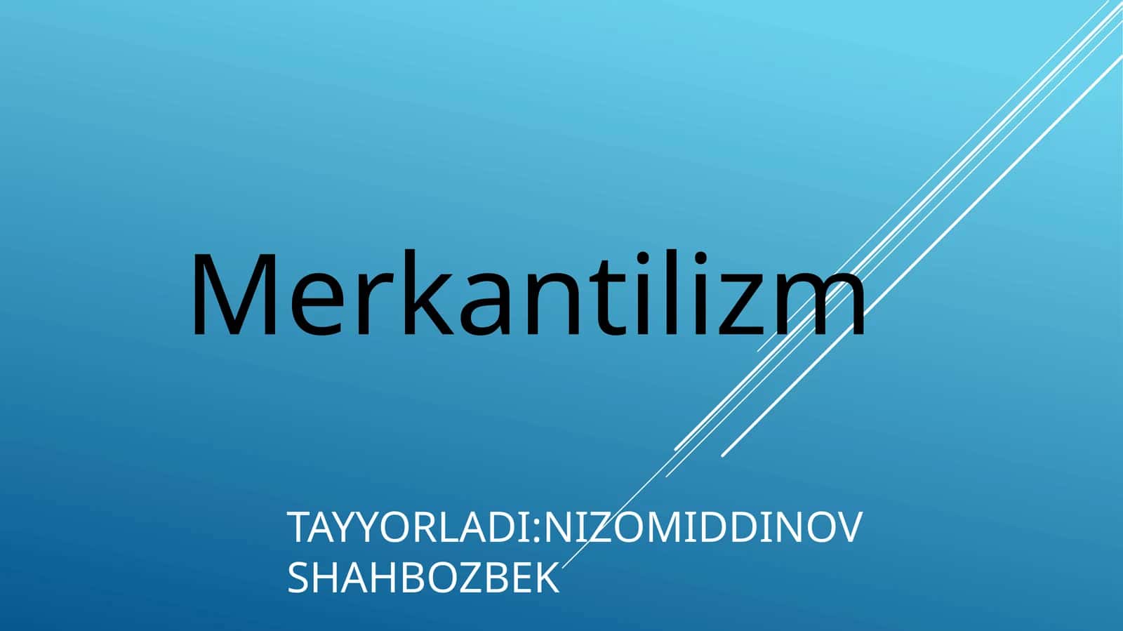 Merkantilizm