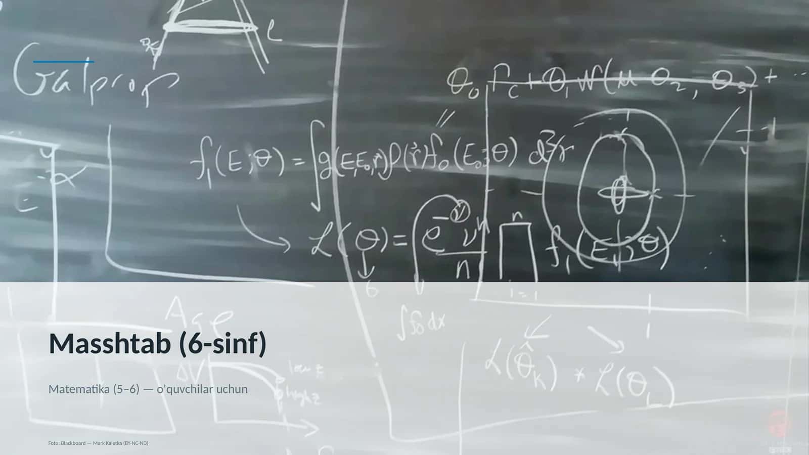 Matematika Masshtab (6-sinf)