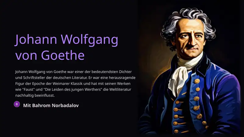 Johann Wolfgang von Goethe