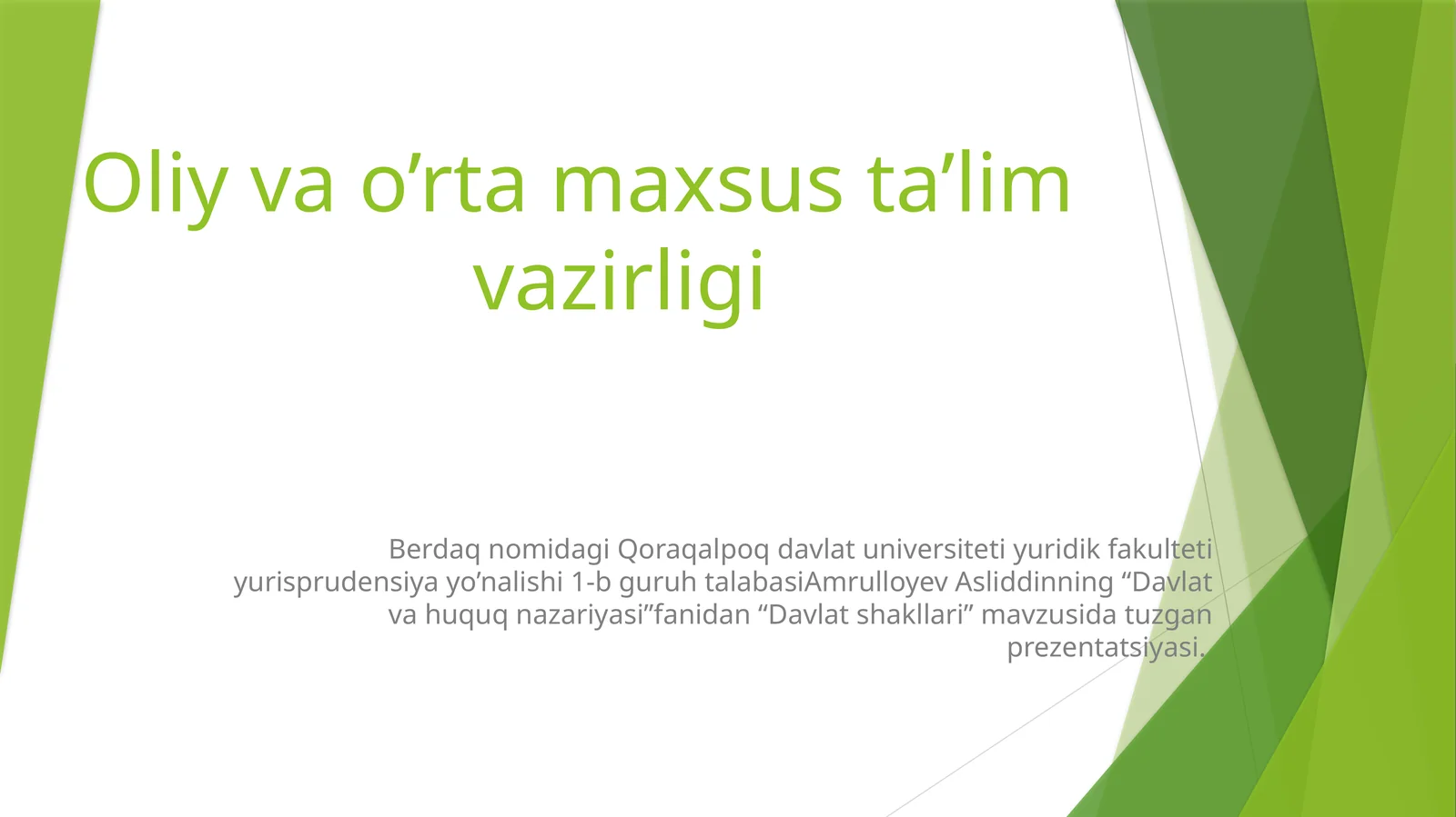 Davlatshakllari