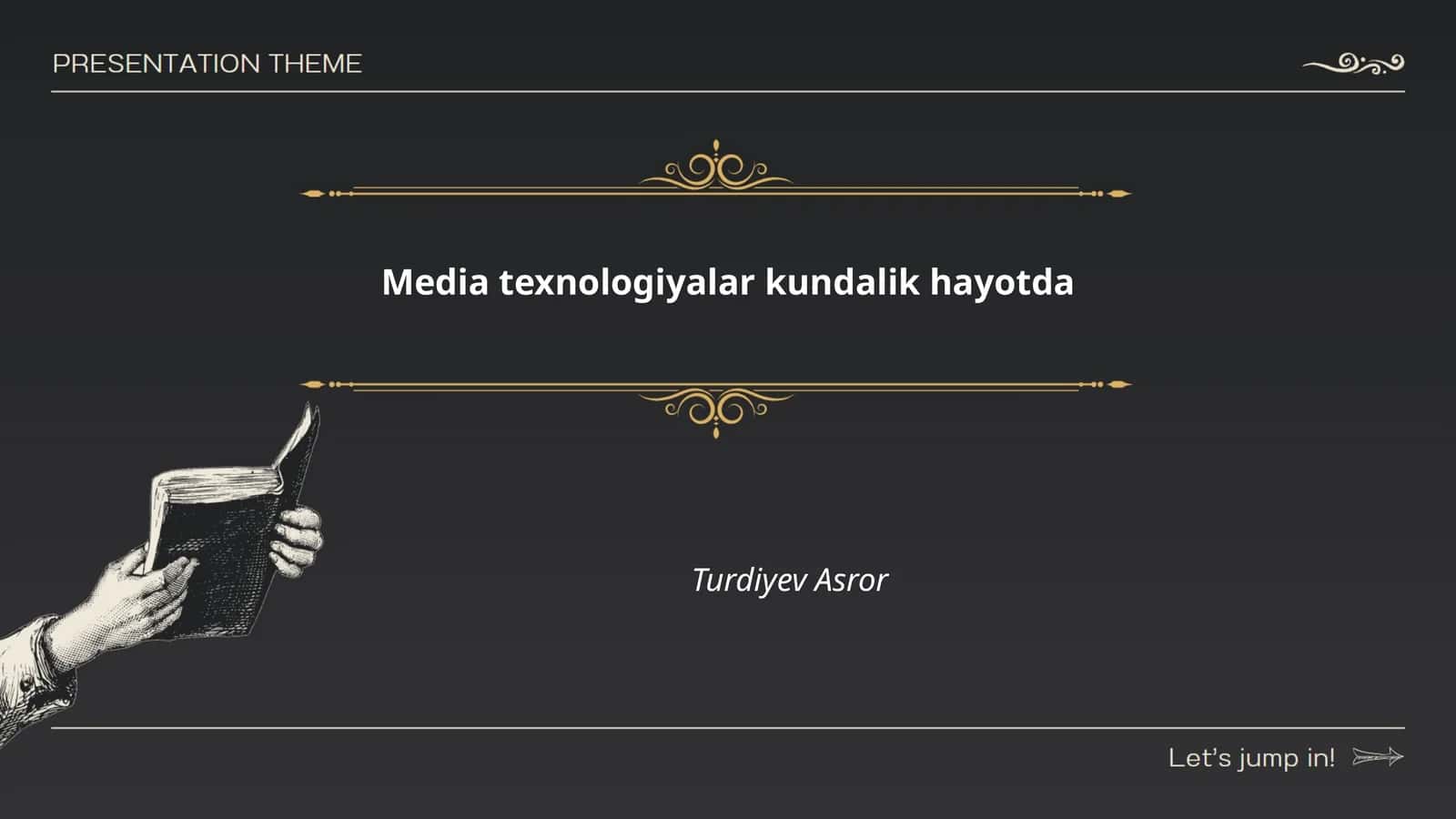 Media texnologiyalar kundalik hayotda