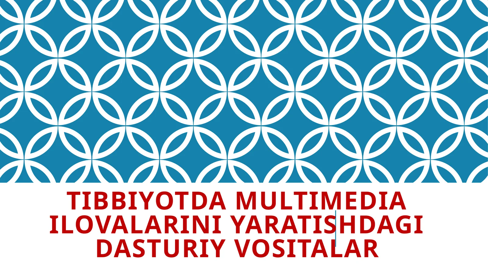 Tibbiyotda multimedia ilovalarini yaratishdagi dasturiy vositalar