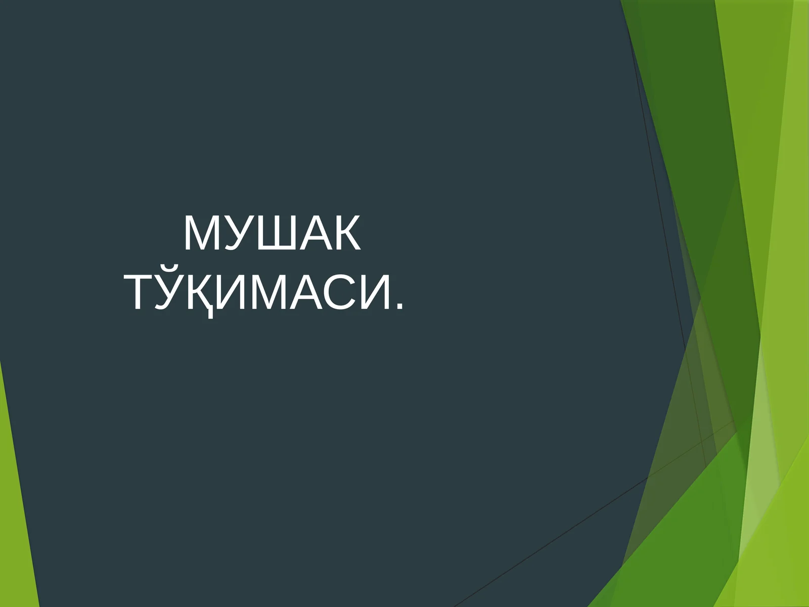 Мушак тўқимаси