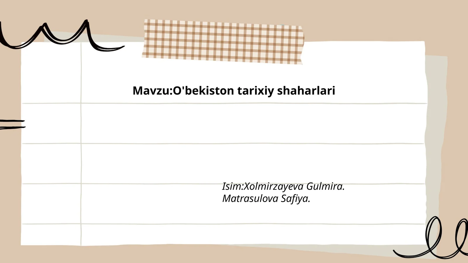 O'bekiston tarixiy shaharlari