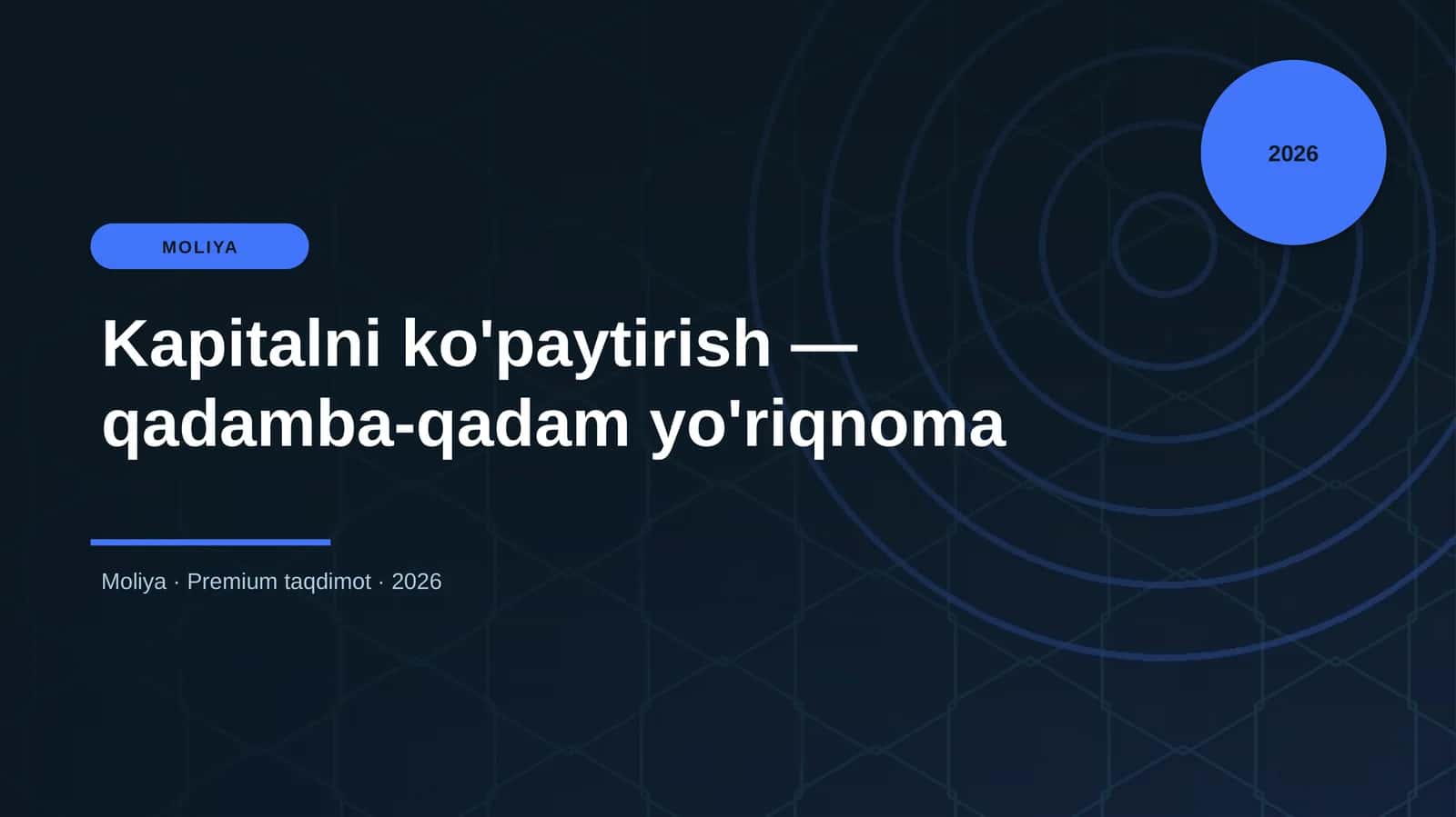 Kapitalni ko'paytirish — qadamba-qadam yo'riqnoma