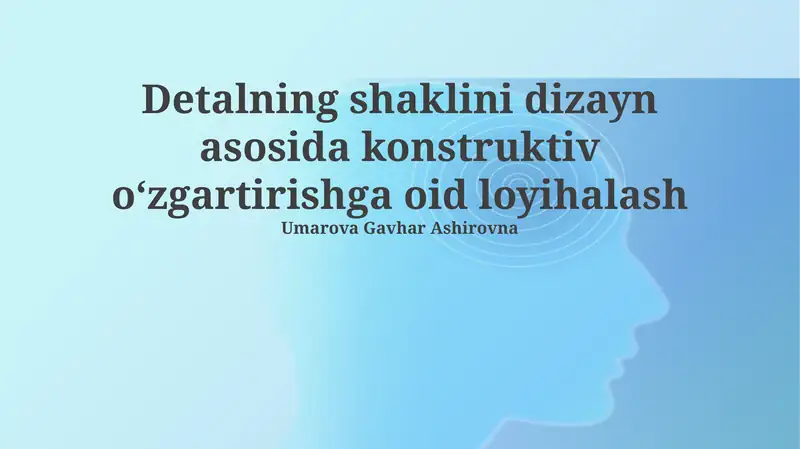 Konstruktiv modifikatsiya: ta'rif, ahamiyati va maqsadlari