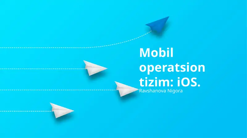 iOS Operatsion Sistemining Umumiy Ko'rinishi