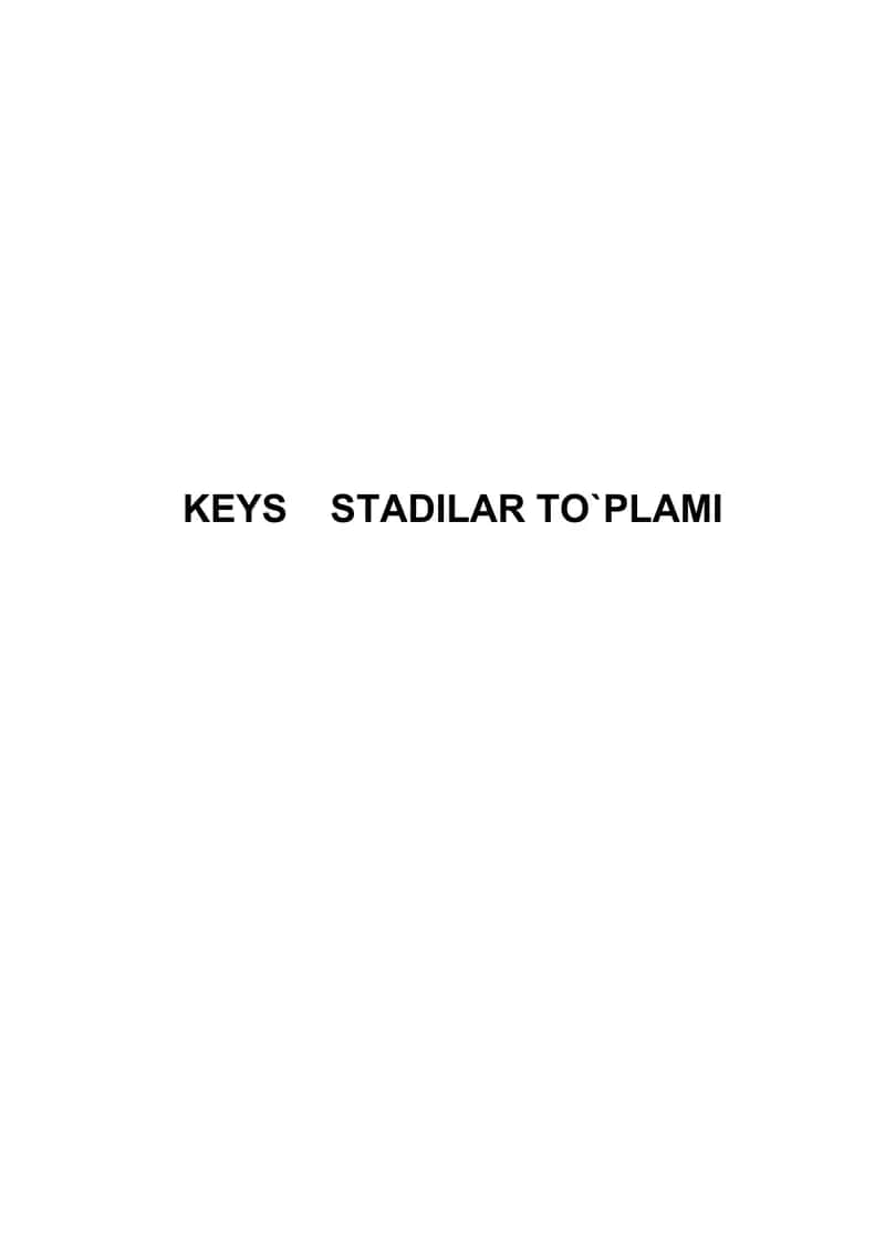 Keyslar toʻplami