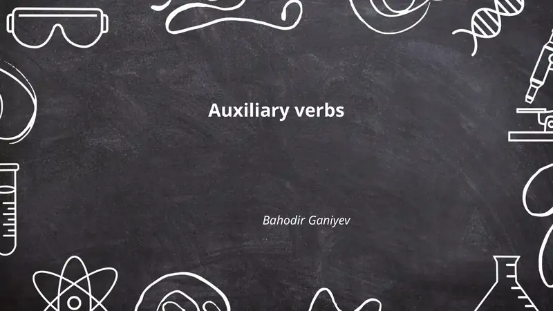 Auxiliary verbs