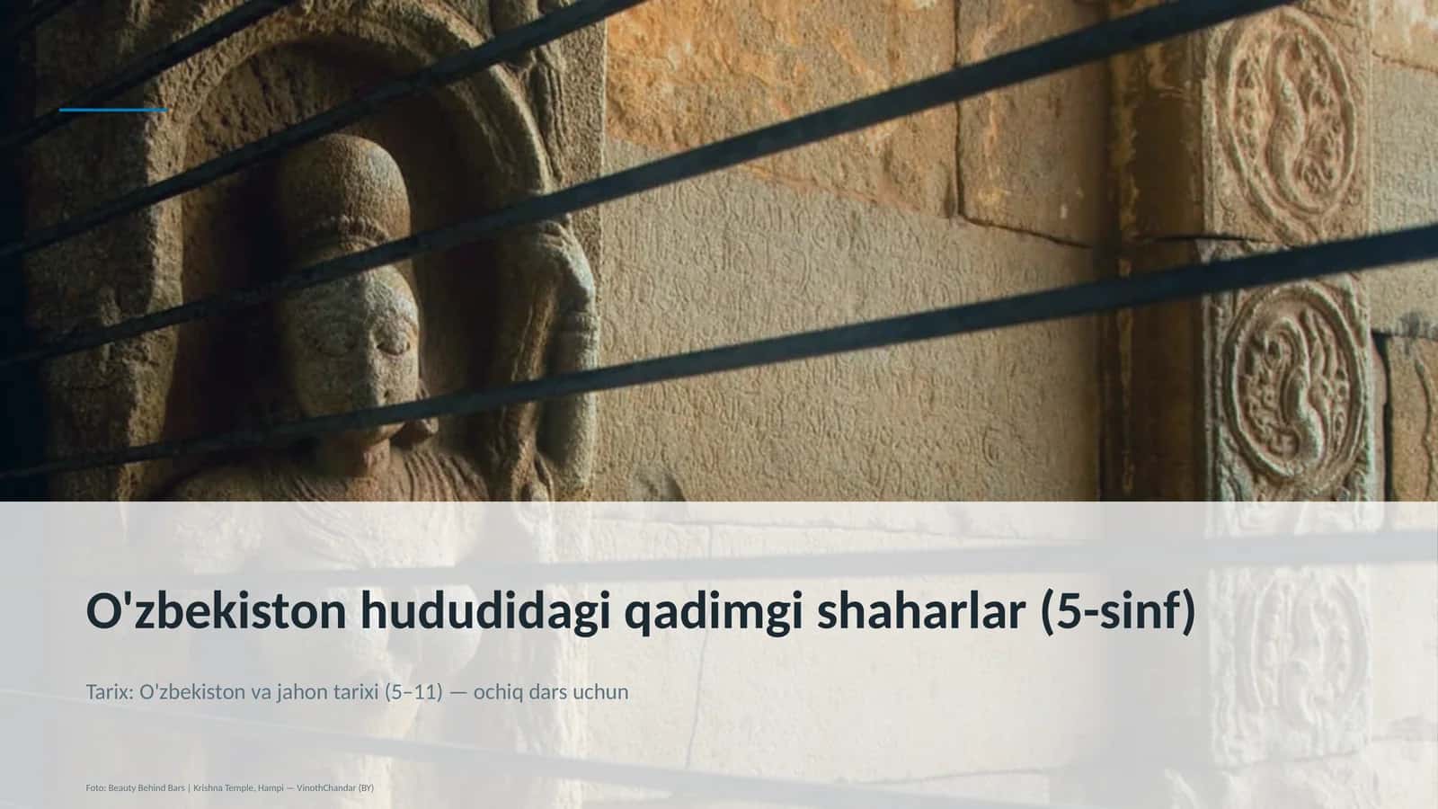 O'zbekiston hududidagi qadimgi shaharlar (5-sinf)