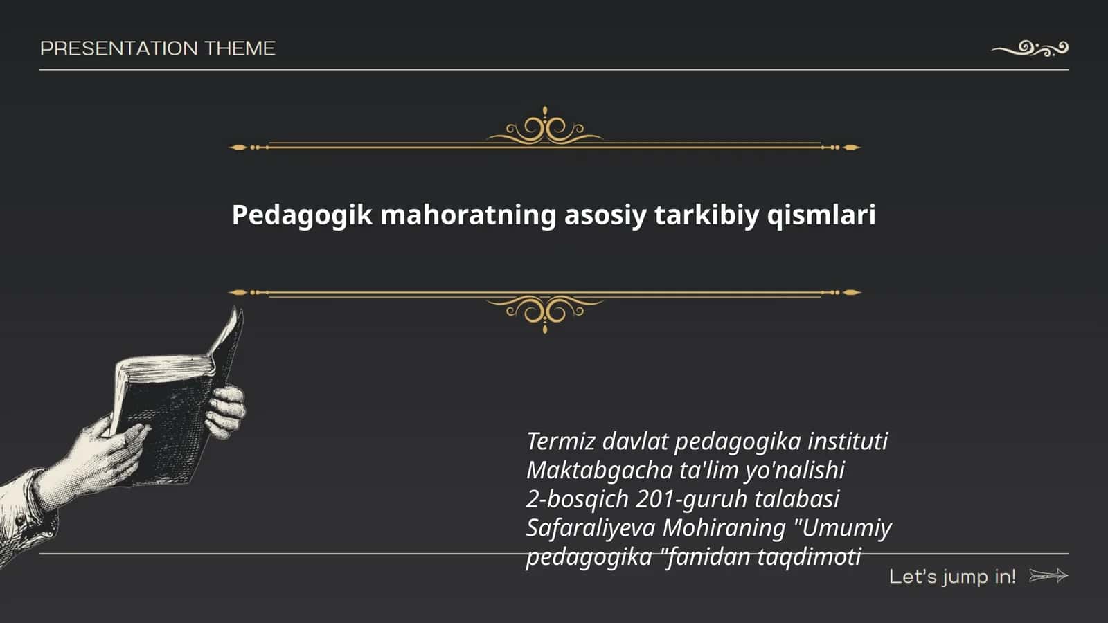 Umumiy pedagogika fanidan taqdimoti