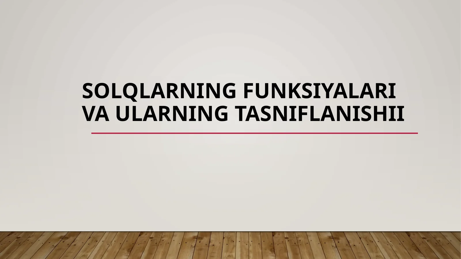 Soliqlarning funksiyalari va ularning tasniflanishi