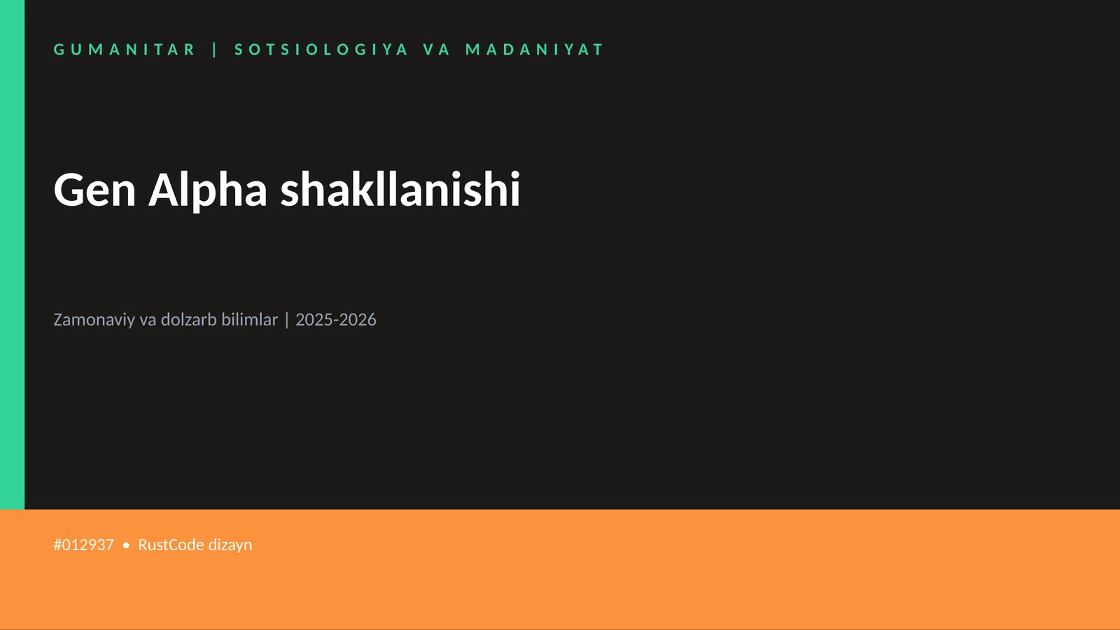 Gen Alpha shakllanishi