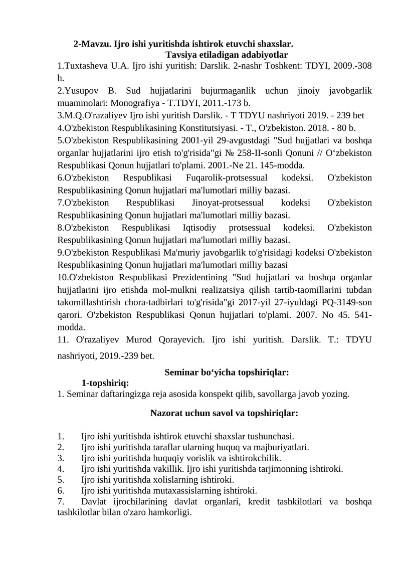 O'zbekiston Respublikasi Konstitutsiyasi