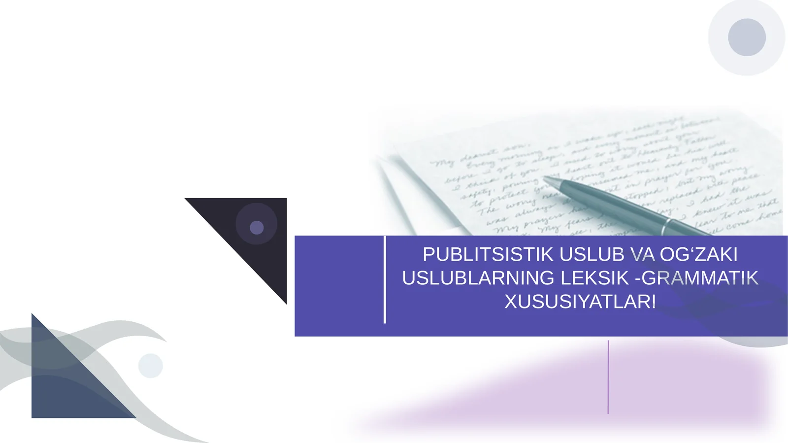 Publitsistik va og'zaki uslub