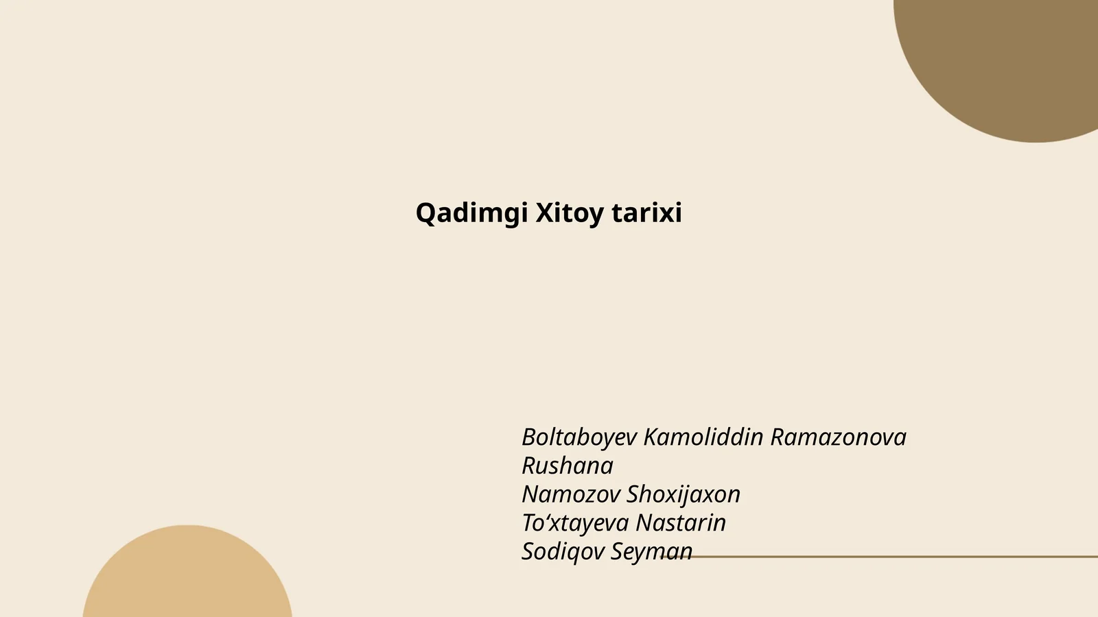 Qadimgi Xitoy tarixi