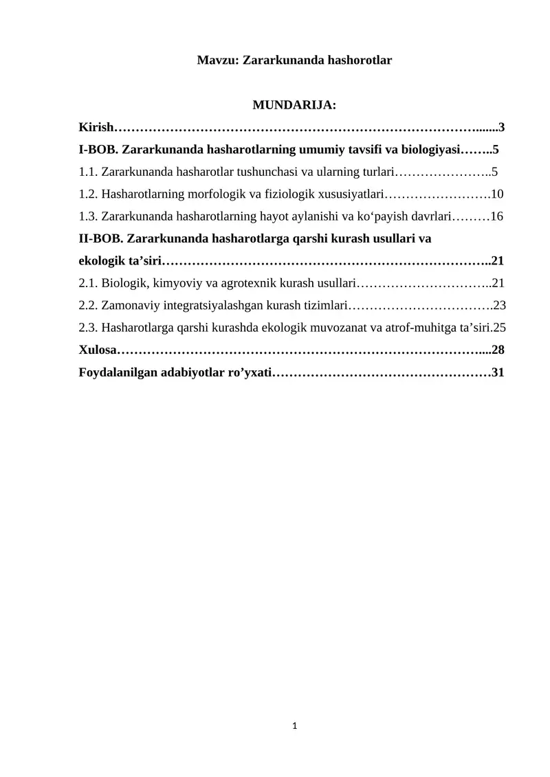 Zararkunanda hashorotlar