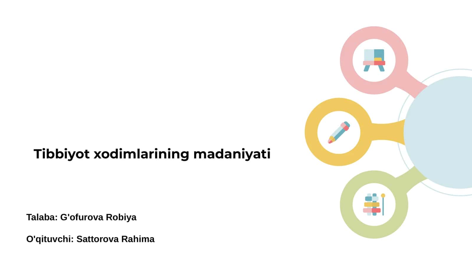Tibbiyot xodimlarining madaniyati