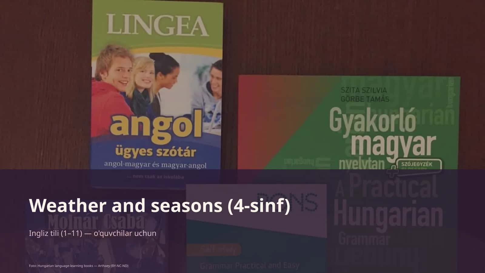 Weather and seasons (4-sinf)