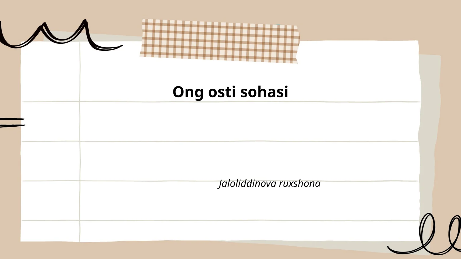 Ong osti sohasi