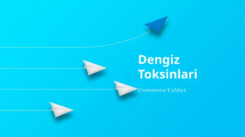 Dengiz Toksinlari