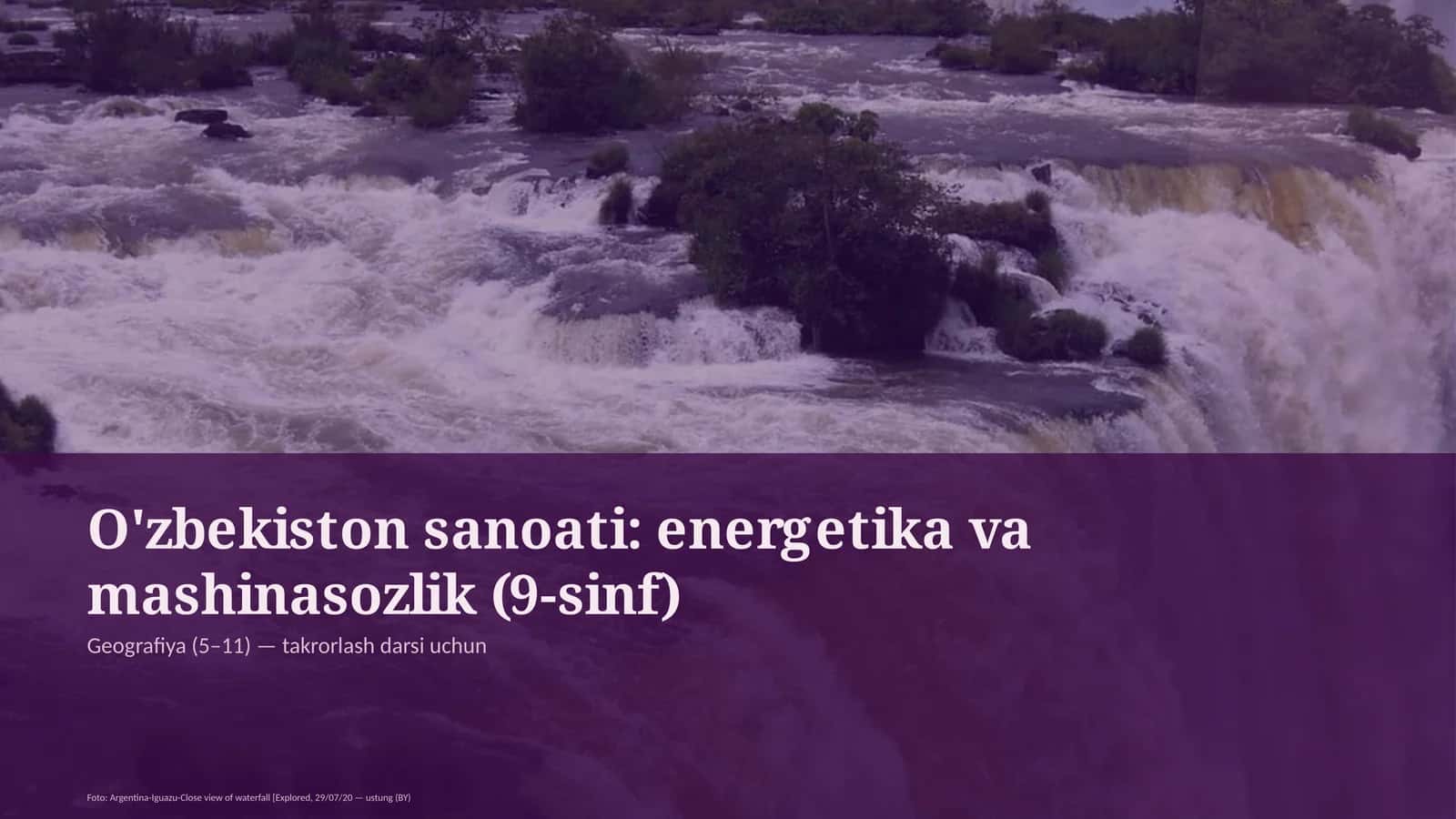 Geografiya (5–11) — takrorlash darsi uchun